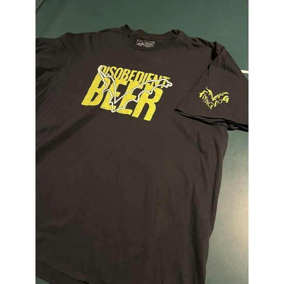 Flying Dog Brewery Disobedient Beer Logo T-Shirt 3XL Brew Maryland IPA Raging - Picture 2 of 6